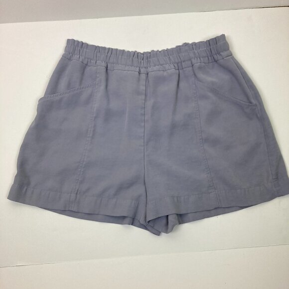 Simply Vera Wang Gray Pull On Paper Bag Elastic Waist Shorts Sz XL - Picture 1 of 8